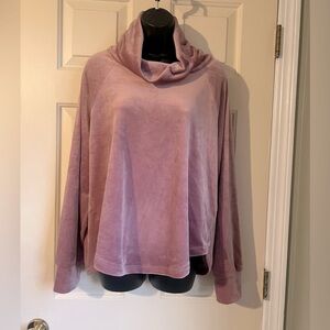 Evereve Plush Women's Cozy Cowl Neck Sweater - Pink